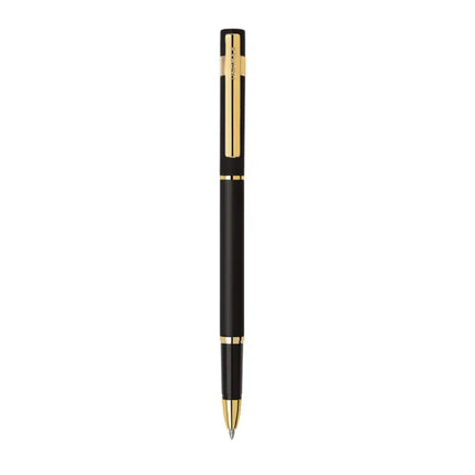 Unomax Nexa Gold Roller Ball Pen | Ink Colour - Blue - Roller Ball Pens