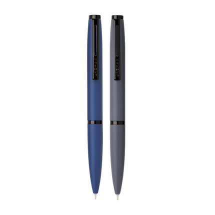 Unomax Ornate Ball Pen | Ink Colour - Blue and Gray pens with sleek designs and smooth writing capabilities.