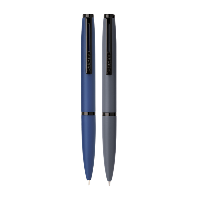 Unomax Ornate Ball Pen | Ink Colour - Blue and Gray pens with sleek designs and smooth writing capabilities.