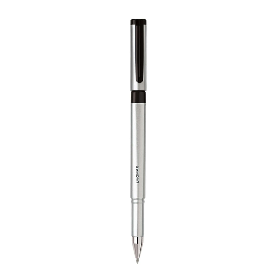 Unomax Quadra Gel Roller Pen | Ink Colour - Blue and Black - Black - Roller Ball Pens