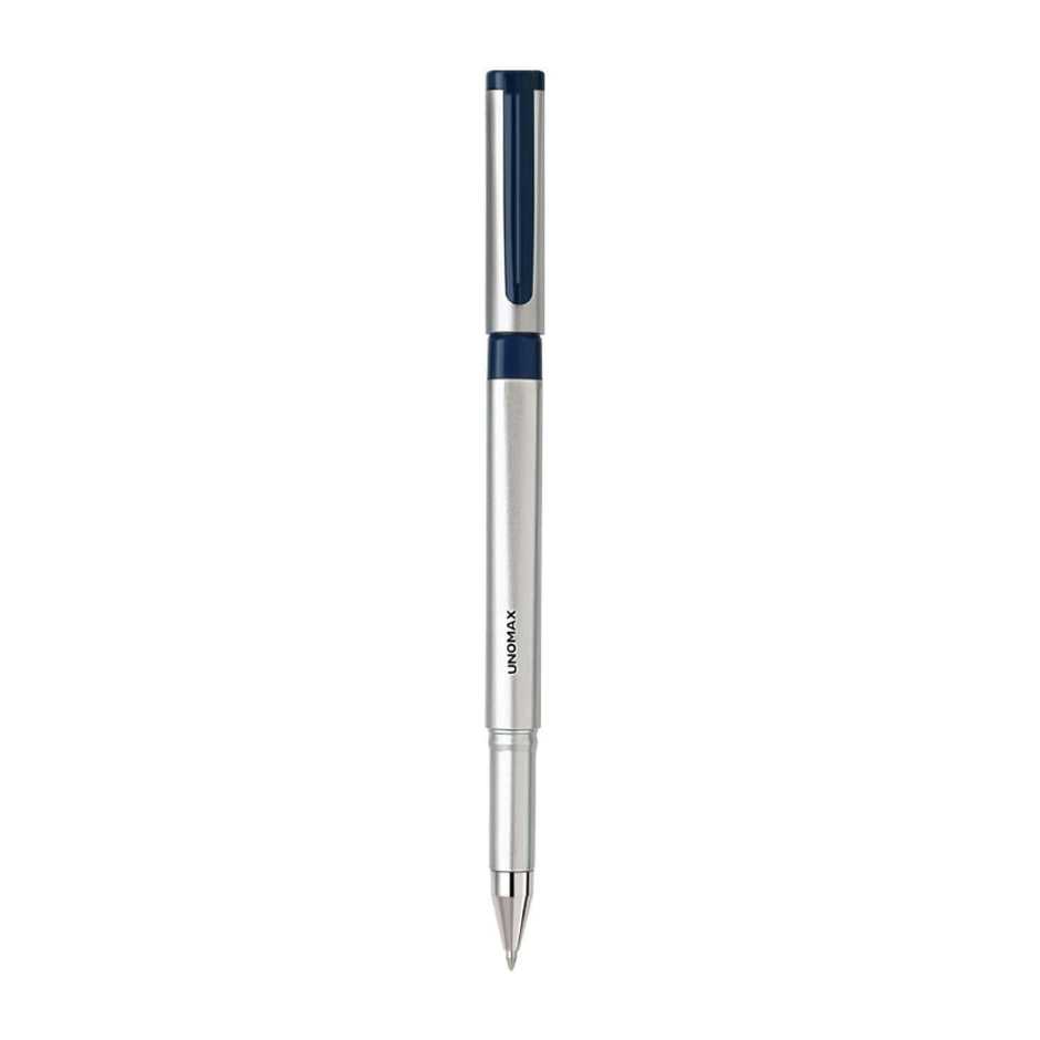 Unomax Quadra Gel Roller Pen | Ink Colour - Blue and Black - Blue - Roller Ball Pens