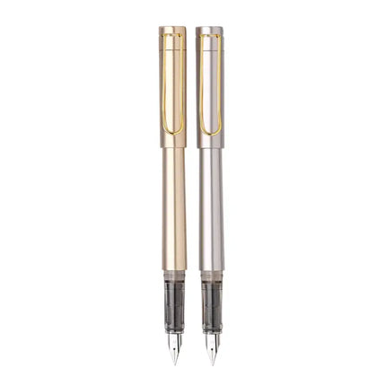Unomax Satin Fountain Pen | Includes 3 Ink Cartridges and 1 Converter - Fountain Pen