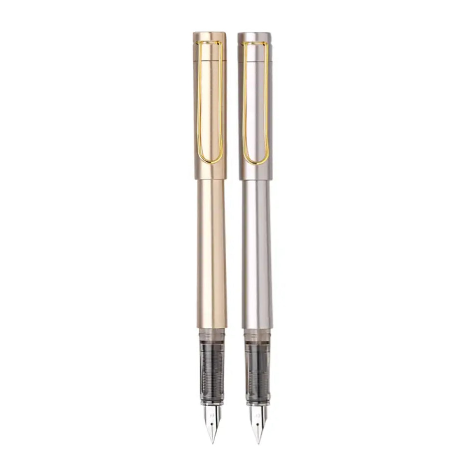 Unomax Satin Fountain Pen | Includes 3 Ink Cartridges and 1 Converter - Fountain Pen