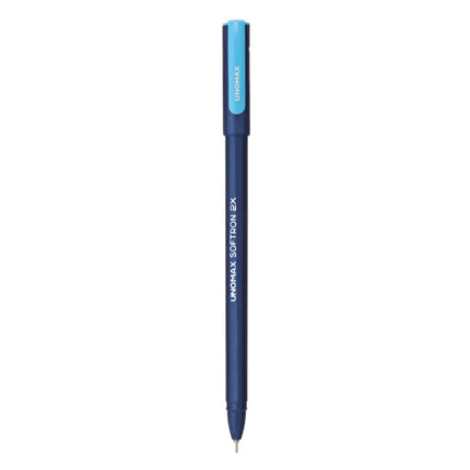 Unomax Softron 2X Ball Pen | Ink Colour - Blue Black and Red - Blue - Ball Pens