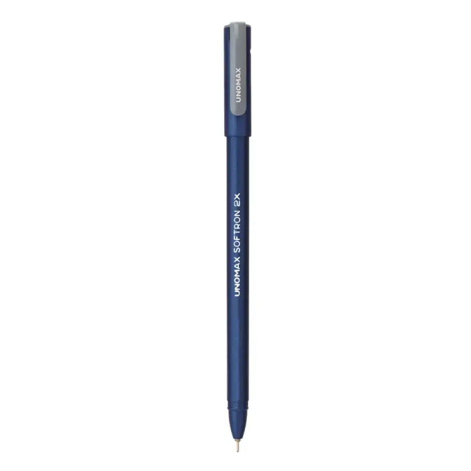 Unomax Softron 2X Ball Pen | Ink Colour - Blue Black and Red - Black - Ball Pens