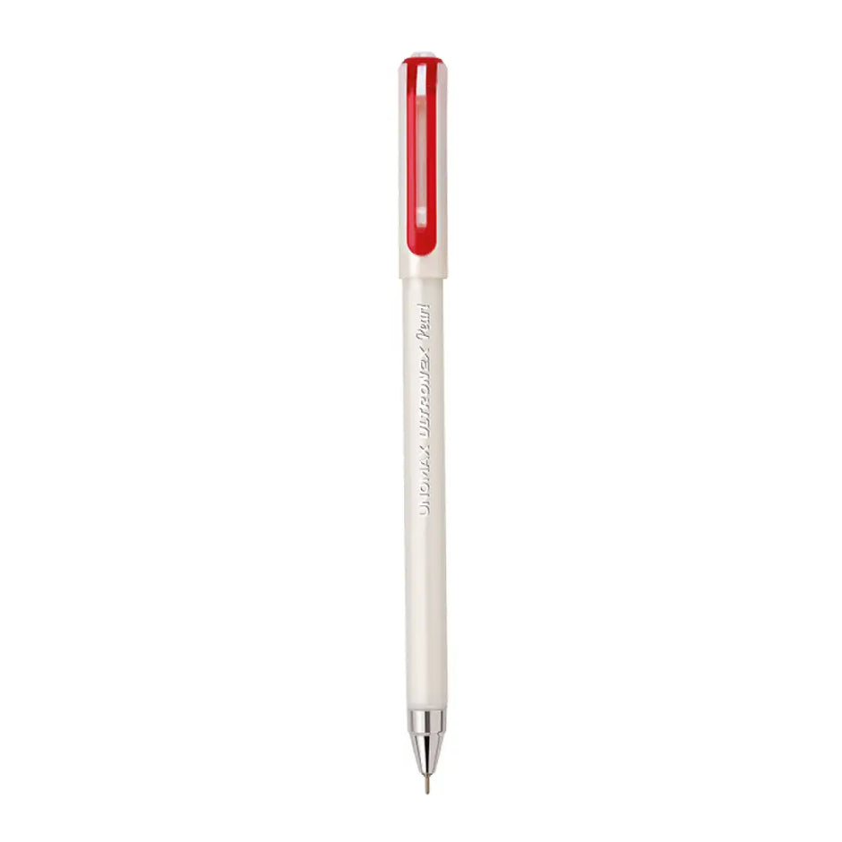 Unomax Ultron 2X Pearl Ball Pen | Ink Colour - Blue Black and Red - Red - Ball Pens