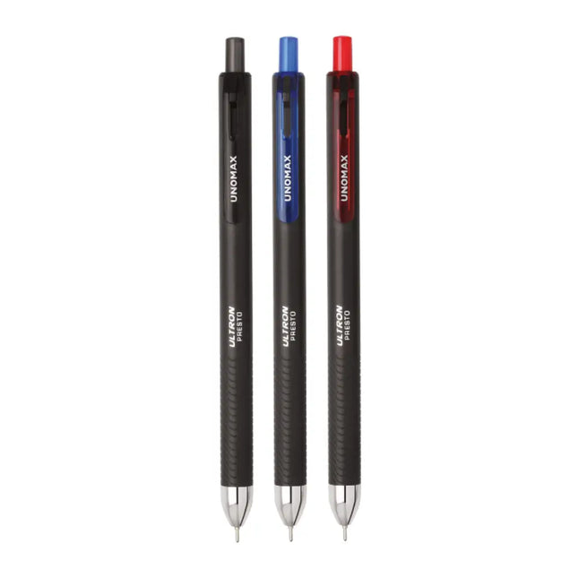 Unomax Ultron Presto RT Ball Pen | Ink Colour - Blue Black and Red - Ball Pens