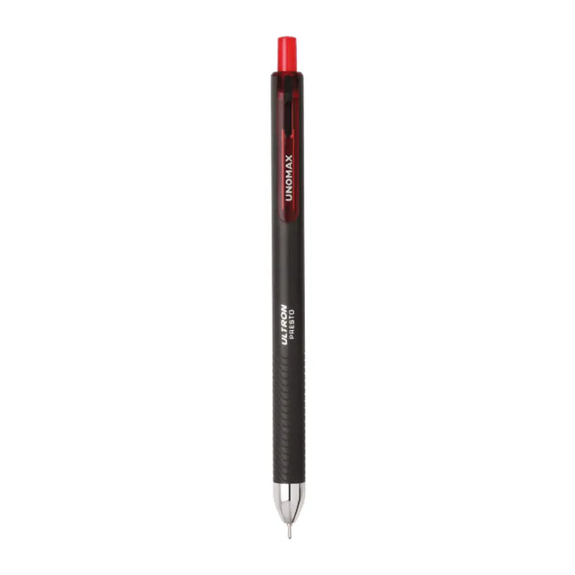 Unomax Ultron Presto RT Ball Pen | Ink Colour - Blue Black and Red - Red - Ball Pens