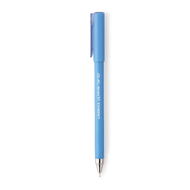 Unomax Ultron Top 2X Ball Pen | Ink Colour - Blue Black and Red - Blue - Ball Pens