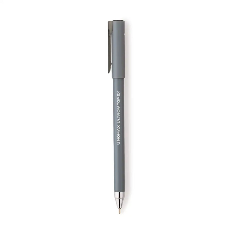Unomax Ultron Top 2X Ball Pen | Ink Colour - Blue Black and Red - Black - Ball Pens