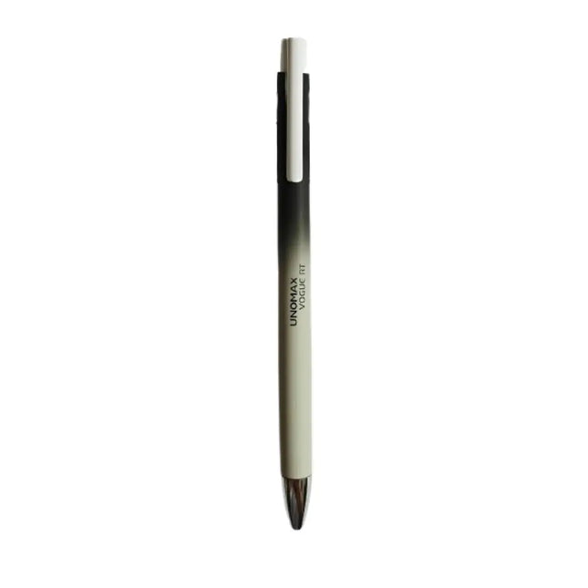Unomax Vogue RT Retractable Ball Pen | Ink Colour - Blue and Black - Black - Ball Pens