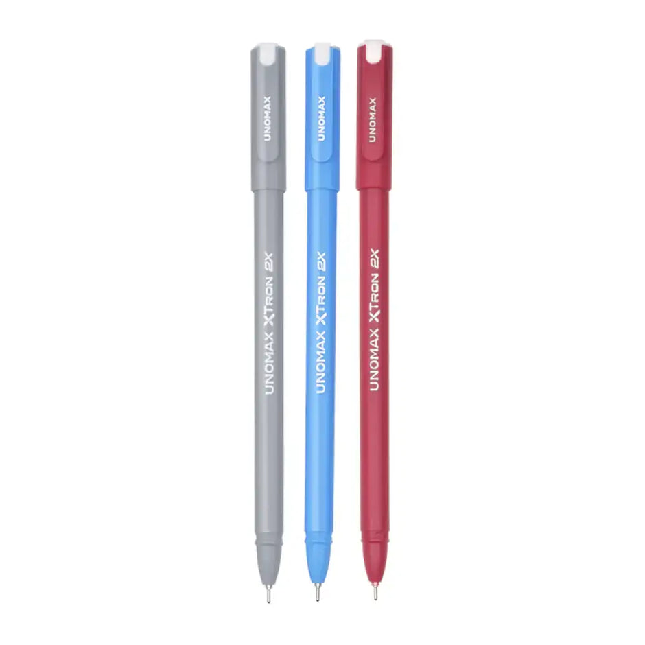 Unomax XTron 2X Ball Pen | Ink Colour - Blue Black and Red - Ball Pens