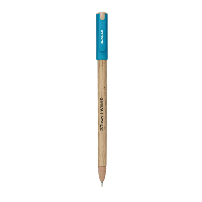Unomax Xtron Wood Ball Pen | Ink Colour - Blue Black and Red - Blue - Ball Pens