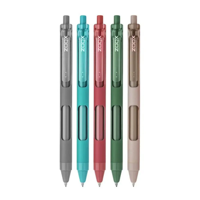 Zoox F7 Retractable Roller Gel Pen | Ink Colour - Blue and Black - Blue - Roller Ball Pens