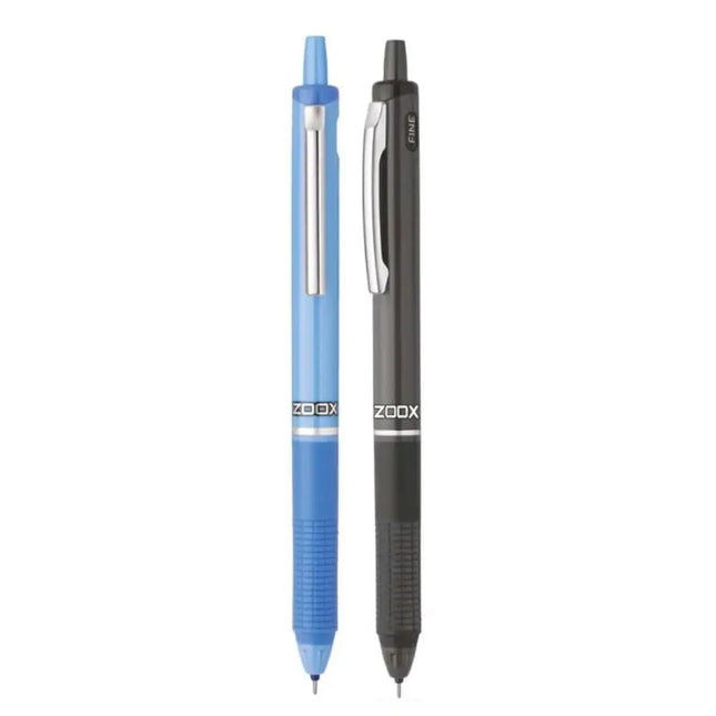 Zoox H7 Retractable Liquid Ink Pen | Ink Colour - Blue and Black - Roller Ball Pens